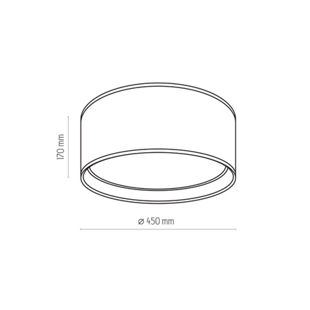 BILBAO WHITE/GOLD LAMPA SUFITOWA 4 PŁ 450 (3379) - TK Lighting