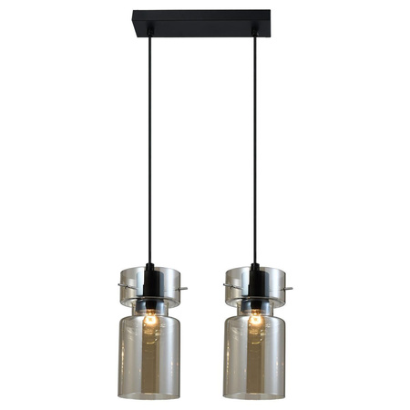 Podwójna lampa wisząca Nivio dymna 2xE27 (LP-2811/2L AM) - Light Prestige