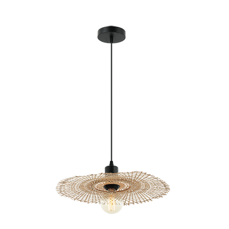 PENDENT LAMP E27 MAX 40W BAMBO NATURAL (20242 Zambelis) - Zambelis
