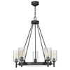 Żyrandol Collier - 5 źródeł światła - Zgaszona czerń (HK-COLLIER5-BX) - Elstead Lighting