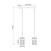 Lampa wisząca Vetro chrom 2xE14 (LP-2910/2L CH) - Light Prestige
