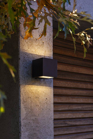 Kinkiet Zew. GEMINI Kol. Czarny 3000K (5189125012) - Lutec