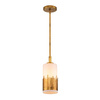 Lampa wisząca Sawgrass - 1 źródło światła - Płatkowe złoto (QN-SAWGRASS-MP-DG-O) - Quintiesse