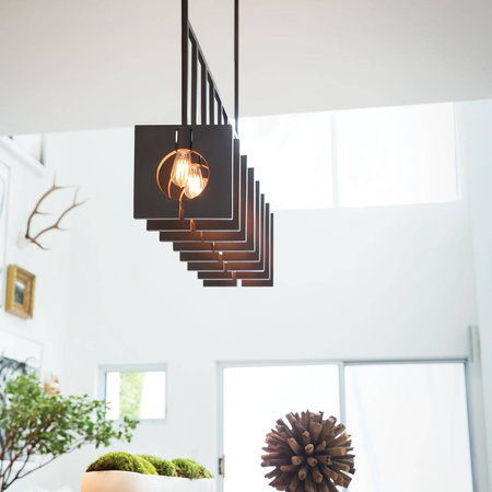 Lampa wisząca Ludlow - 8 źródeł światła - Grafit (QN-LUDLOW8-GR) - Quintiesse