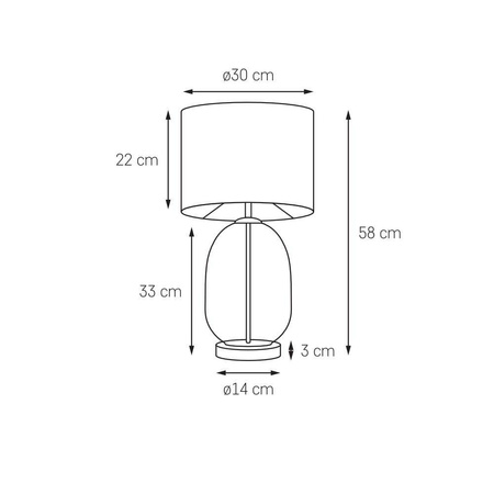 Lampa stojąca SALVADOR BLACK kolor Czarny (41122108) - KASPA