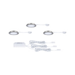 Zestaw opraw meblowych do wbudowania EBL SET 3x2,5W 3x180lm 3000K 12V żelazo szczotkowane / tworzywo sztuczne (PL93116) - PAULMANN