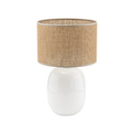 Lampa stołowa MELODY biała / juta (5984) - TK Lighting