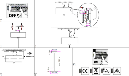 Lampa Wisząca MYSTERY Ø 17 cm (0073.31.BI.WN) - Vivida