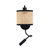 WALL LIGHT BASS STICK 3W 3000K BULD 1XE27 MAX 40W BLACK MATT- NATURAL (20355 Zambelis) - Zambelis