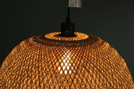 Lampa wisząca Boho kula bambusowa 46x46x143cm (55858-017) - DIJK