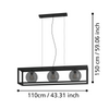 Lampa wisząca ARANGONA czarna (390215) - EGLO