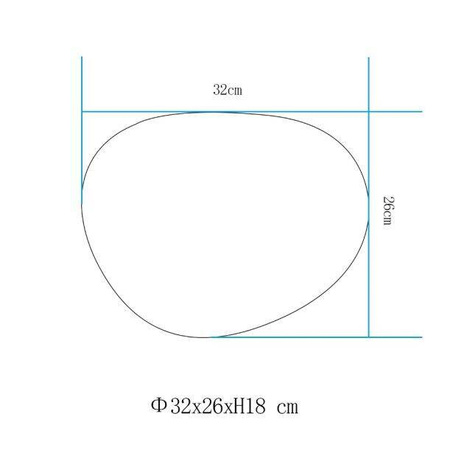 Lampa ogrodowa kamień PEBBLE M LED RGBW 16 kolorów 32 cm (ES-ST004) - Step into Design