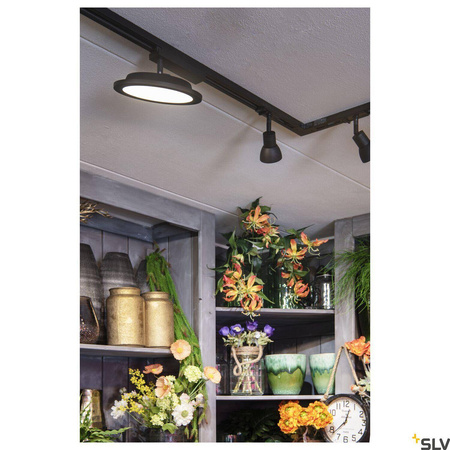 PANEL TRACK okrągły 150x300 mm, 1-fazowy spot czarny 18 W 3000 K (1004935) - SLV