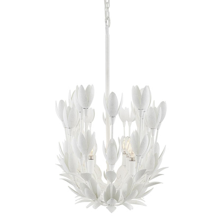 Lampa wyspowa Flora - 10 źródeł światła - Tynk strukturalny (QN-FLORA10-WHT) - Quintiesse
