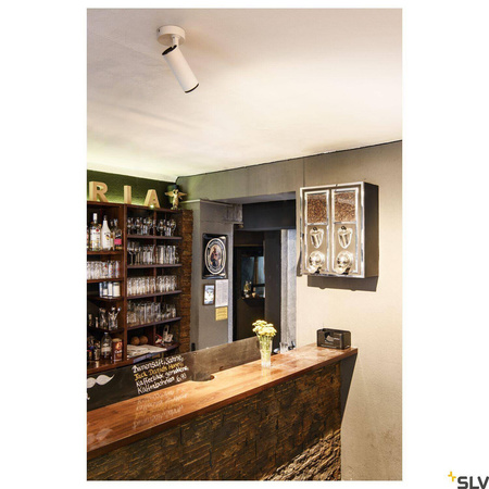 NUMINOS® SPOT PHASE S, wewnętrzna oprawa sufitowa natynkowa LED, biała/czarna 2700 K 60° (1004104) - SLV