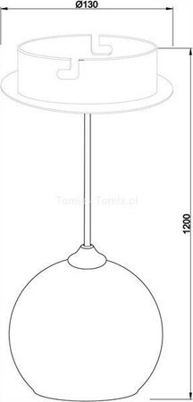 Lampa wisząca CENTAURI I biała (D342097) - żyrandol