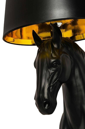 Lampa podłogowa KOŃ HORSE STAND S czarna - włókno szklane (JB001S) - King Home