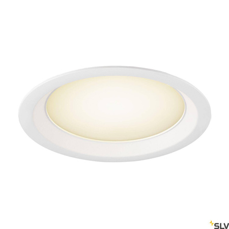 DOWNLIGHT V 200, lekko wpuszczana osłona biała (1007486) - SLV