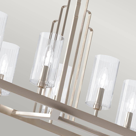 Lampa wisząca Kimrose - 10 źródeł światła - Polerowany nikiel (QN-KIMROSE10-PN) - Quintiesse