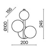 Lampa ścienna (kinkiet) Dallas (MOD545WL-03BS) - Maytoni