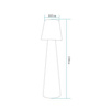 Lampa ogrodowa stojąca GARDENA L LED RGBW 16 kolorów 150 cm (ES-DC006) - Step into Design