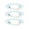 Zestaw Oprawa wbudowana Nova Coin ruchoma LED 3x6,5W 2700K 230V Biały Mat/Aluminium (PL93449) - PAULMANN
