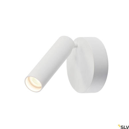 KARPO, lampa ścienna i sufitowa, jednopunktowa, LED, 3000K, okrągła, biała, 7,5W (152331) - SLV