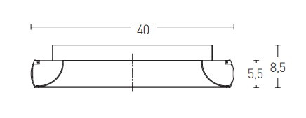 CEILING LIGHT 30W 3000K ALUMINUM & ACRYLIC CHIP DIMMABLE, SANDY WHITE (2041 Zambelis) - Zambelis