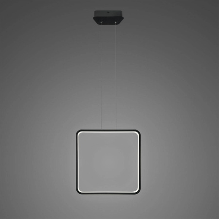 Lampa wisząca Ledowe Kwadraty No. 1 X Φ40 in 3k czarna ściemnialna Altavola Design (LA079/X_40_in_3k_black_dimm) - ALTAVOLA DESIGN