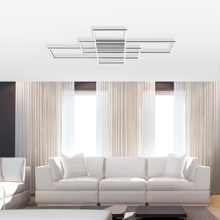 Q-INIGO LAMPA SUFITOWA STALOWY (8195-55) - Paul Neuhaus