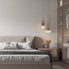 PENDANT LED LIGHT 12W 3000K BLACK-COPPER GLASS (23216 Zambelis) - Zambelis