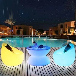 Fotel ogrodowy PARTY LED RGBW 16 kolorów 74 cm (ES-SF002) - Step into Design