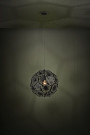 Lampa wisząca SKOURA 1 czarna (39619) - EGLO