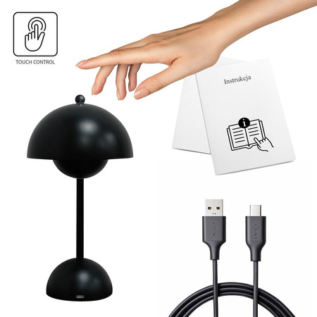 Lampka nocna COSTA Black (ML2271) - Milagro