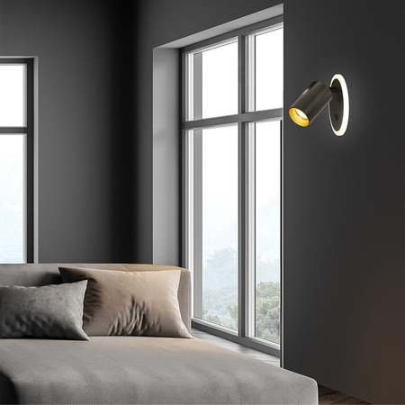 Kinkiet / Spot Parma 1 (LP-0612/1WS BK) - Light Prestige