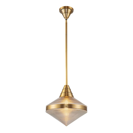 Lampa wisząca Willard - 1 źródło światła - Vintage mosiądz (QN-WILLARD-P-VBS-PG) - Quintiesse