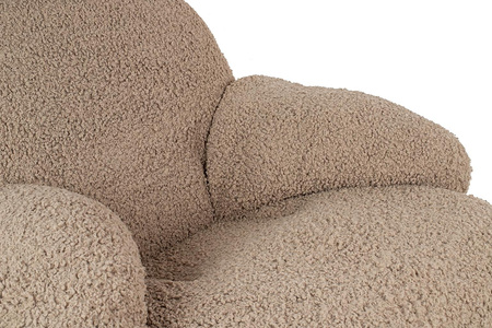 Fotel bujany PLUSH TEDDY ciemny beżowy (KH0101009574) - King Home