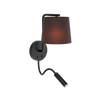 WALL LAMP WITH READING LIGHT 1XE27 BLACK (H57 Zambelis) - Zambelis