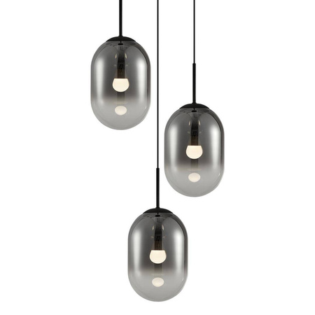 Lampa wisząca ALIAS BLACK 3 koło (ML0320) - Milagro