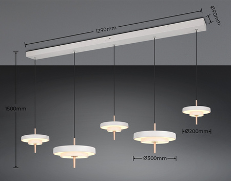 Kaskadowa lampa wisząca KEATON (340210576) - Trio