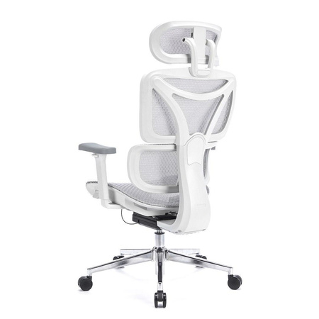 Ergonomiczny,regulowany fotel gamingowy Control Pro Biały (LV0657) - LVN SYSTEM