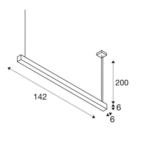 Q-LINE DALI SINGLE LED, ściemnialna (1001310) - SLV - żyrandol