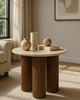 MaMaison stolik RAGNO marmur / drewno (MM001501100333) - MaMaison