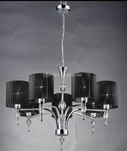 Lampa wisząca Impress 7 - czarny (1976-7PBK) - Azzardo - żyrandol