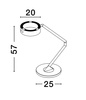 Lampa stołowa wewnętrzna ALMAY (LE44608) - Luces Exclusivas