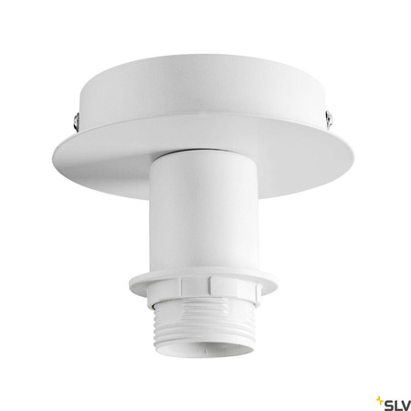FENDA, lampa sufitowa, rozeta sufitowa, A60, kolor biały, bez abażuru, maks. 60W (155551) - SLV