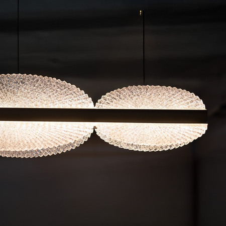 Ozdobna akrylowa lampa nad stół POND 120 PENDANT 3-STEP DIMM CHAMPAGNE (AZ6782) Azzardo