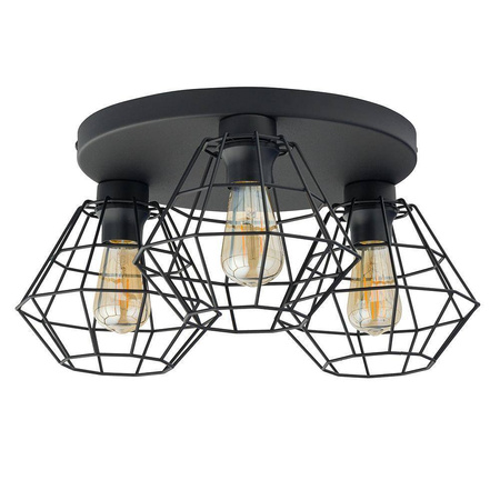 DIAMOND NEW BLACK LAMPA SUFITOWA 3 PL  (6205) - TK Lighting