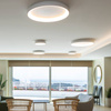CEILING LIGHT 30W 3000K ALUMINUM & ACRYLIC CHIP DIMMABLE, SANDY WHITE (2041 Zambelis) - Zambelis