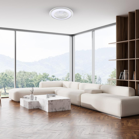 Lampowentylator ZEPHYR SILVER 48W LED+ PILOT (ML1515) - Milagro